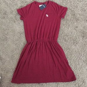 Deep red casual dress from Abercrombie kids